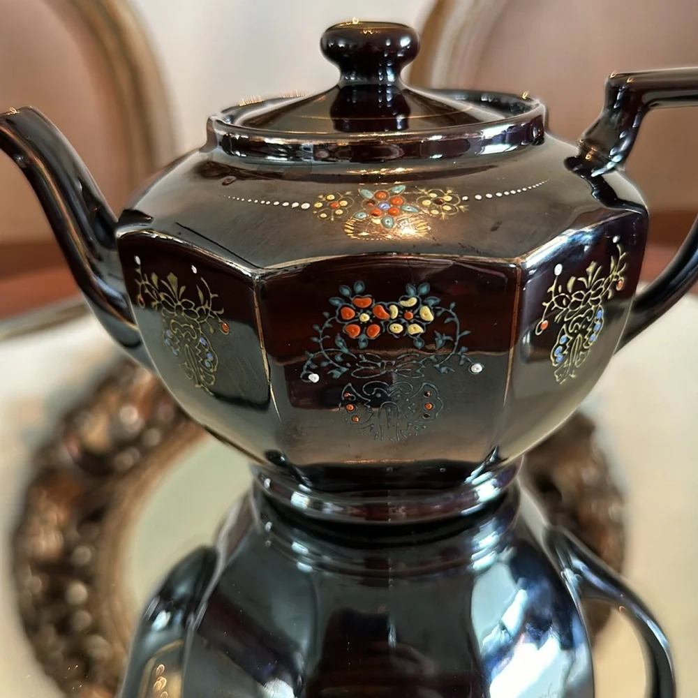 Vintage Personal Size Brown Betty Teapot Made in Japan
